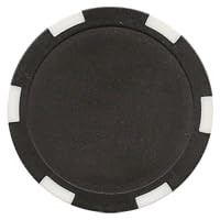Premium DA VINCI 100 Clay Composite 6-Stripe 11.5g Blank Poker Chips for Casino, Home Games & Tournaments - UV Printable Black Poker Chips for Custom Designs & Inlaid Labels