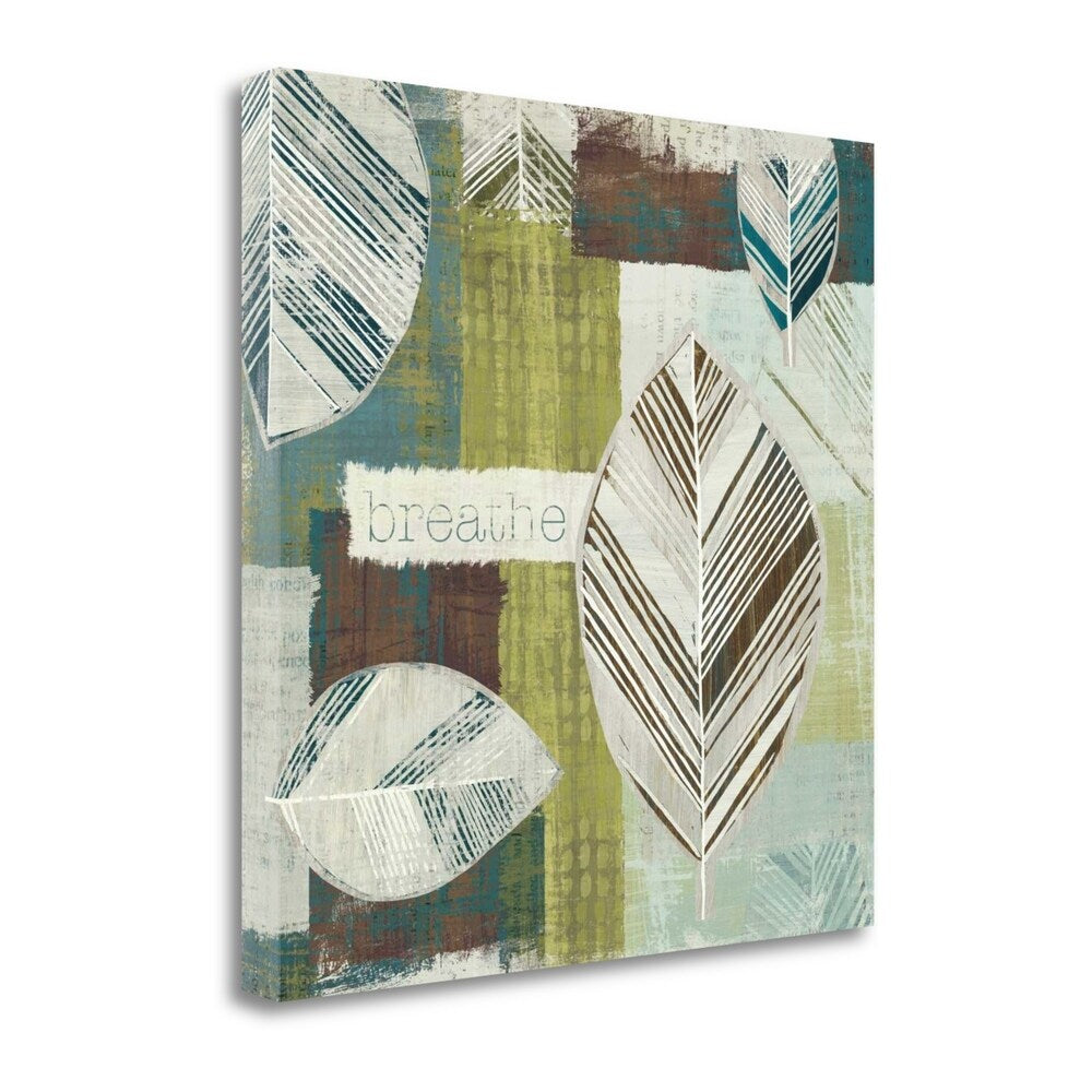 Be Leaves I By Wild Apple - Fine Art Giclee Print on Gallery Wrap Canvas, Ready to Hang Wall Decor - Perfect for Living Room, Bedroom & Office Art