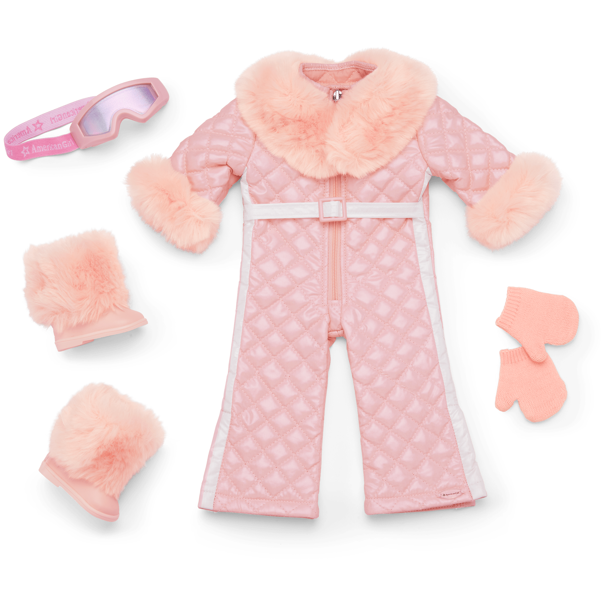 18 Inch Doll Ski Outfit - Winter Sports Travel Clothes for American Girl Dolls - Perfect for Skiing, Snowboarding & Winter Play Scenes