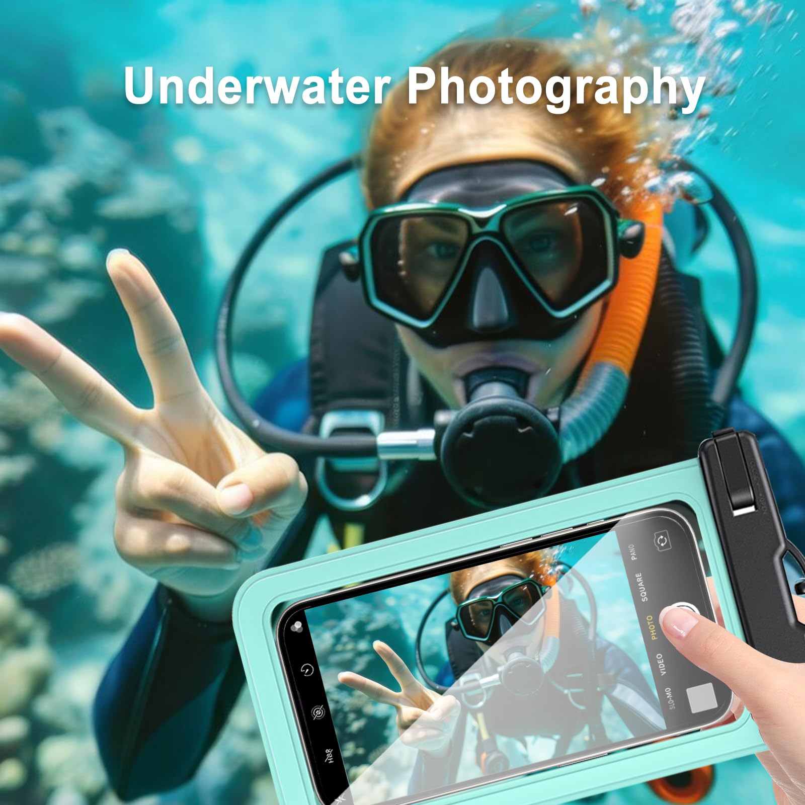 2 Pack Waterproof Phone Pouch for iPhone 16/15/14/13/12 Pro Max & Samsung Galaxy S25/S24 (Up to 7.5