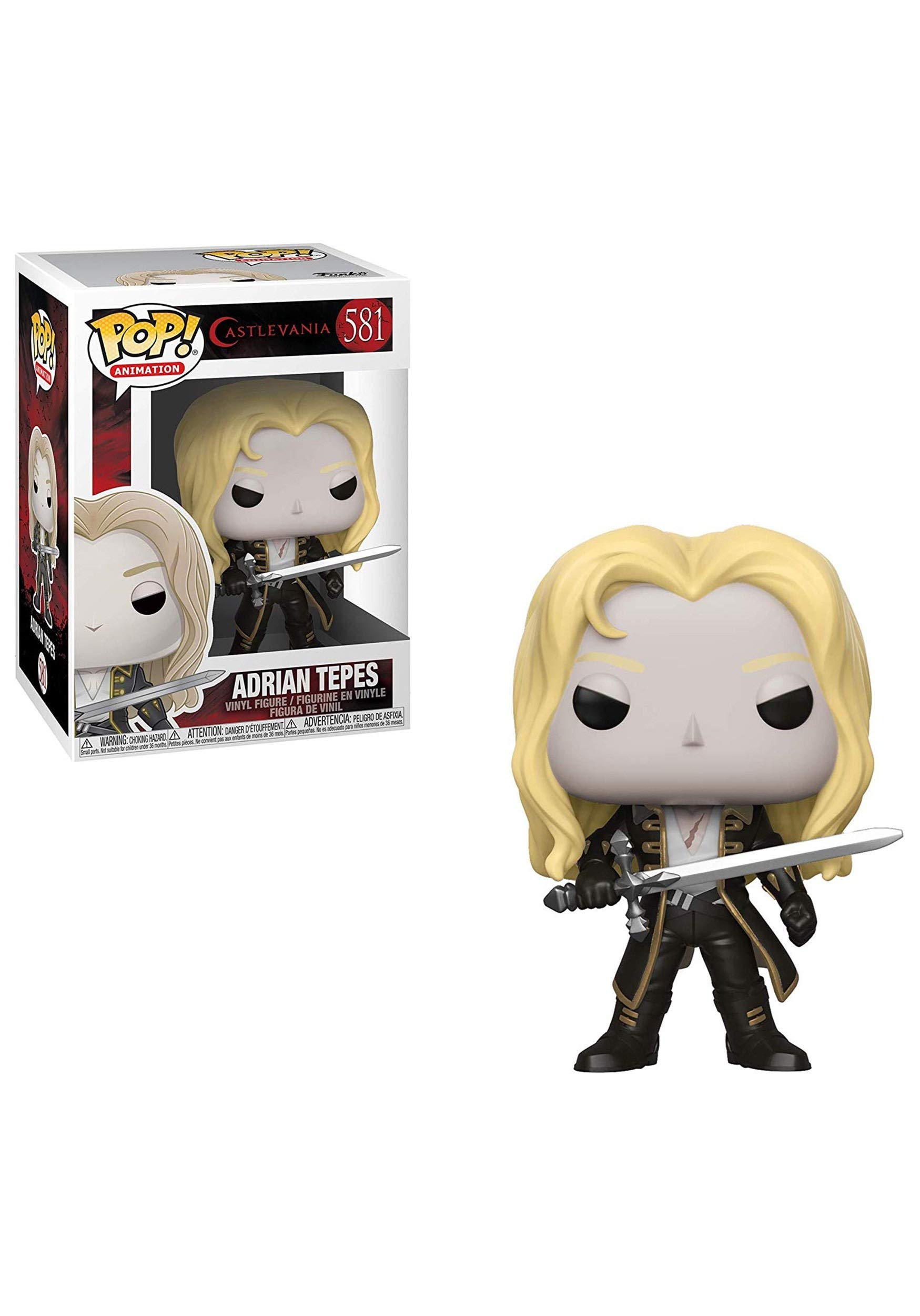 Funko Pop! Animation: Castlevania - Adrian Tepes Collectible Vinyl Figure - Multicolor - Perfect for Gaming Fans & Anime Collectors - Display for Home, Office, or Game Room Decor
