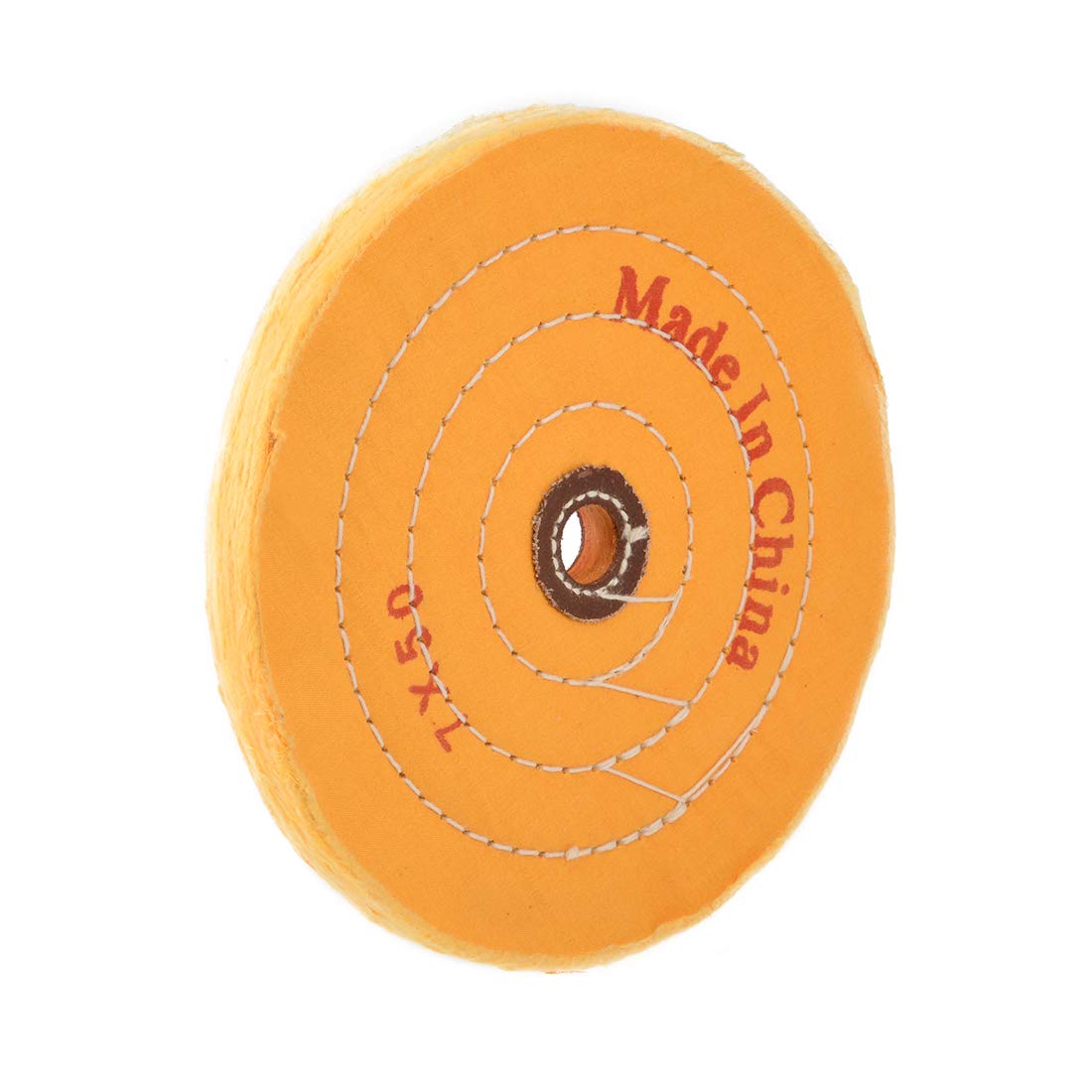 uxcell 7-Inch Cotton Buffing Wheel for Bench Grinder - 16mm Arbor Hole - Perfect for Metal Polishing, Jewelry Making & Automotive Detailing
