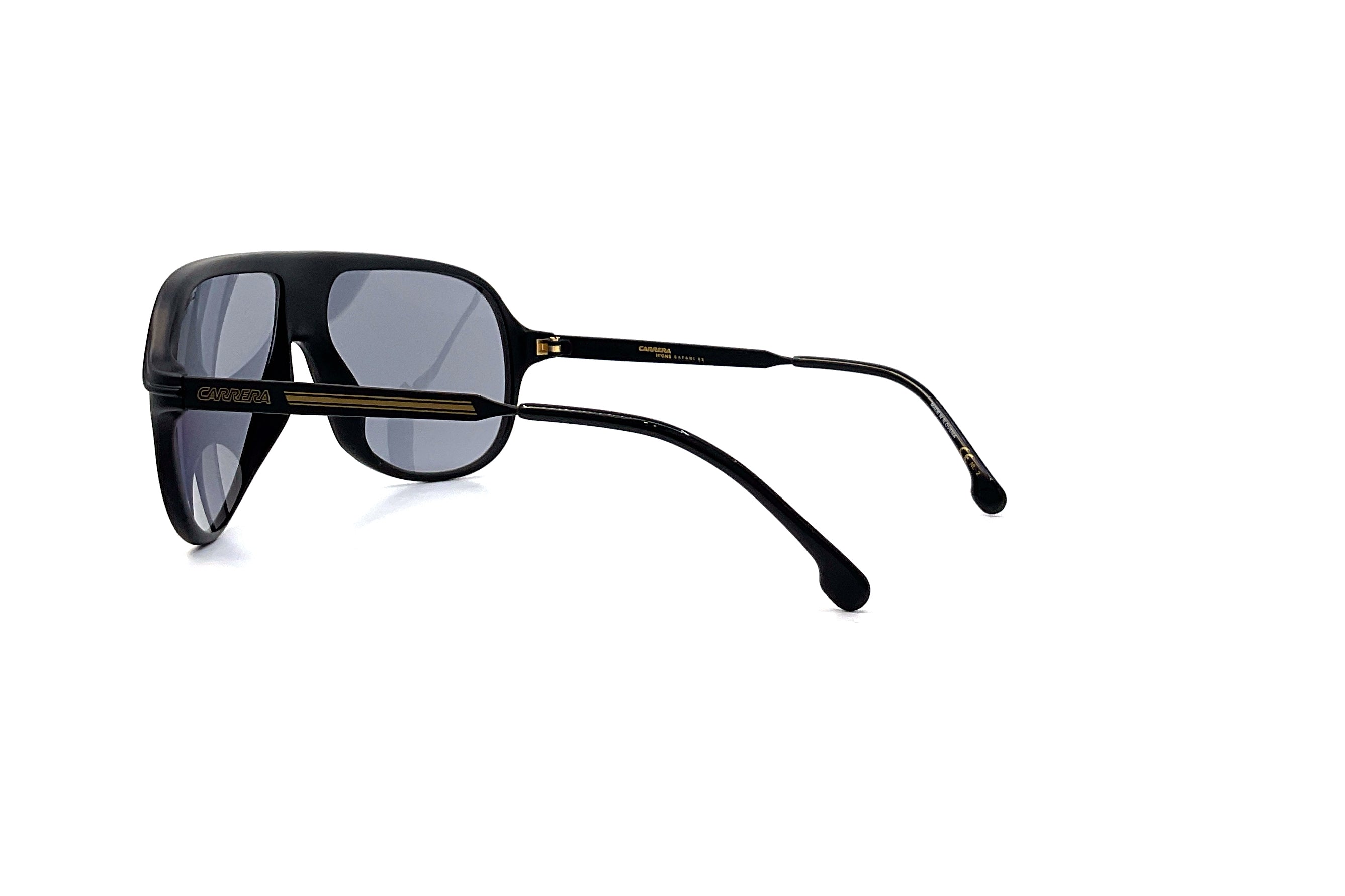 Carrera Icons Safari 65 Sunglasses - Matte Black Aviator Style for Men & Women - Perfect for Outdoor Adventures, Driving & Fashion