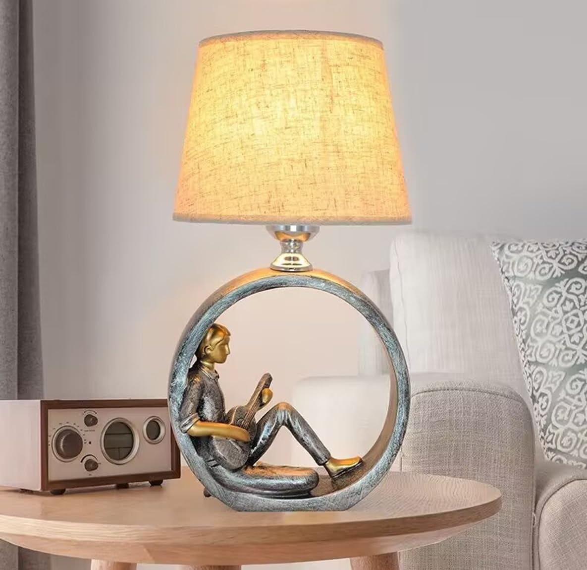 SUPERIORVZND Modern LED Table Lamp with Dimmer - Romantic Reading Light for Kids & Adults - Perfect for Bedroom, Study Room, Living Room & Hotel Decor