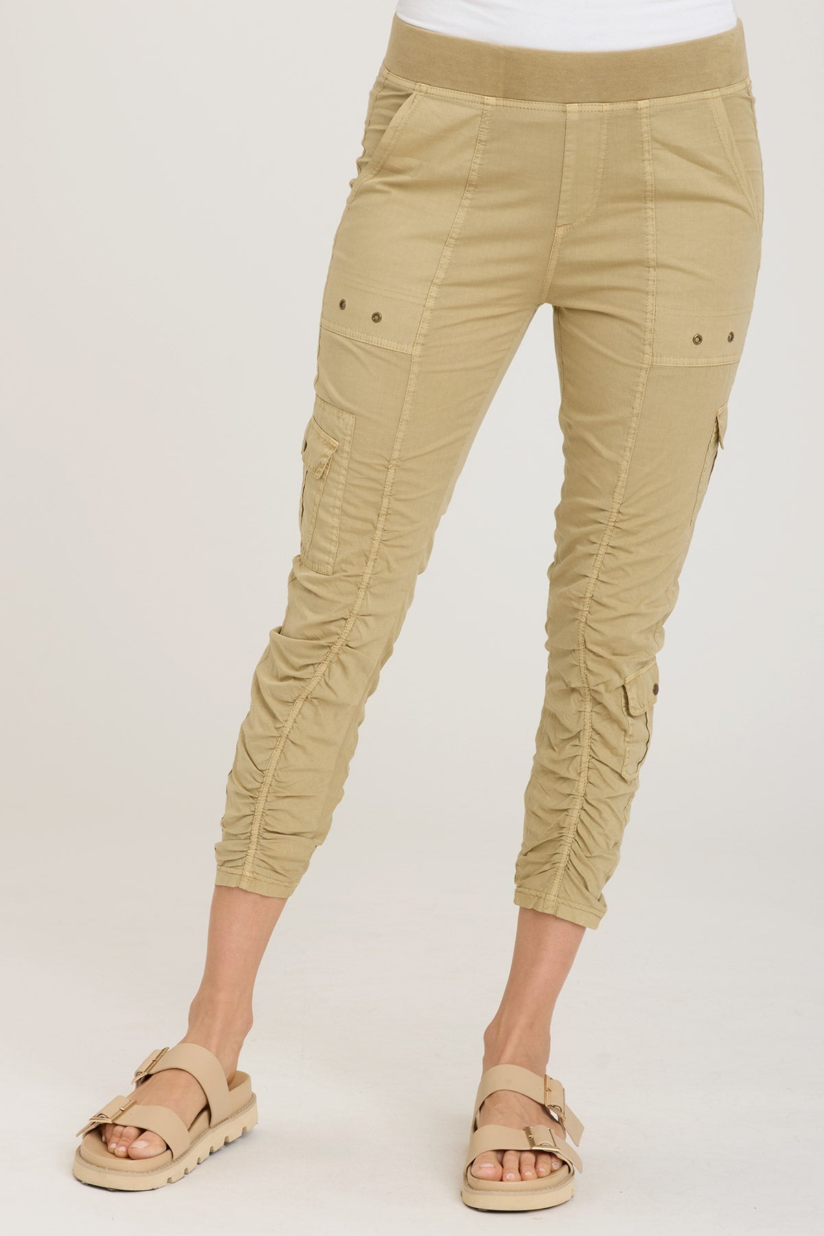 Premium Tilton Leggings - High Waist Yoga Pants for Women, Linwood Sands Pigment - Comfortable Workout & Lounge Leggings for Running, Gym, and Everyday Wear