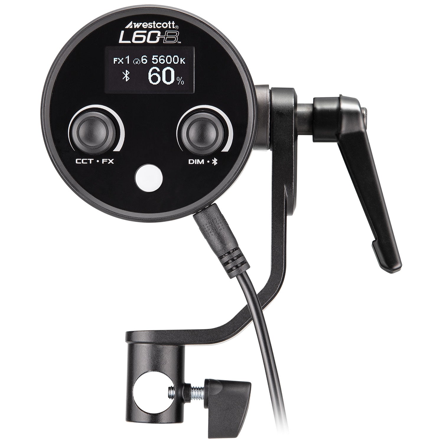 60W Bicolor COB LED Light - 3000K-6000K Adjustable Temperature for Photography, Video, and Studio Lighting