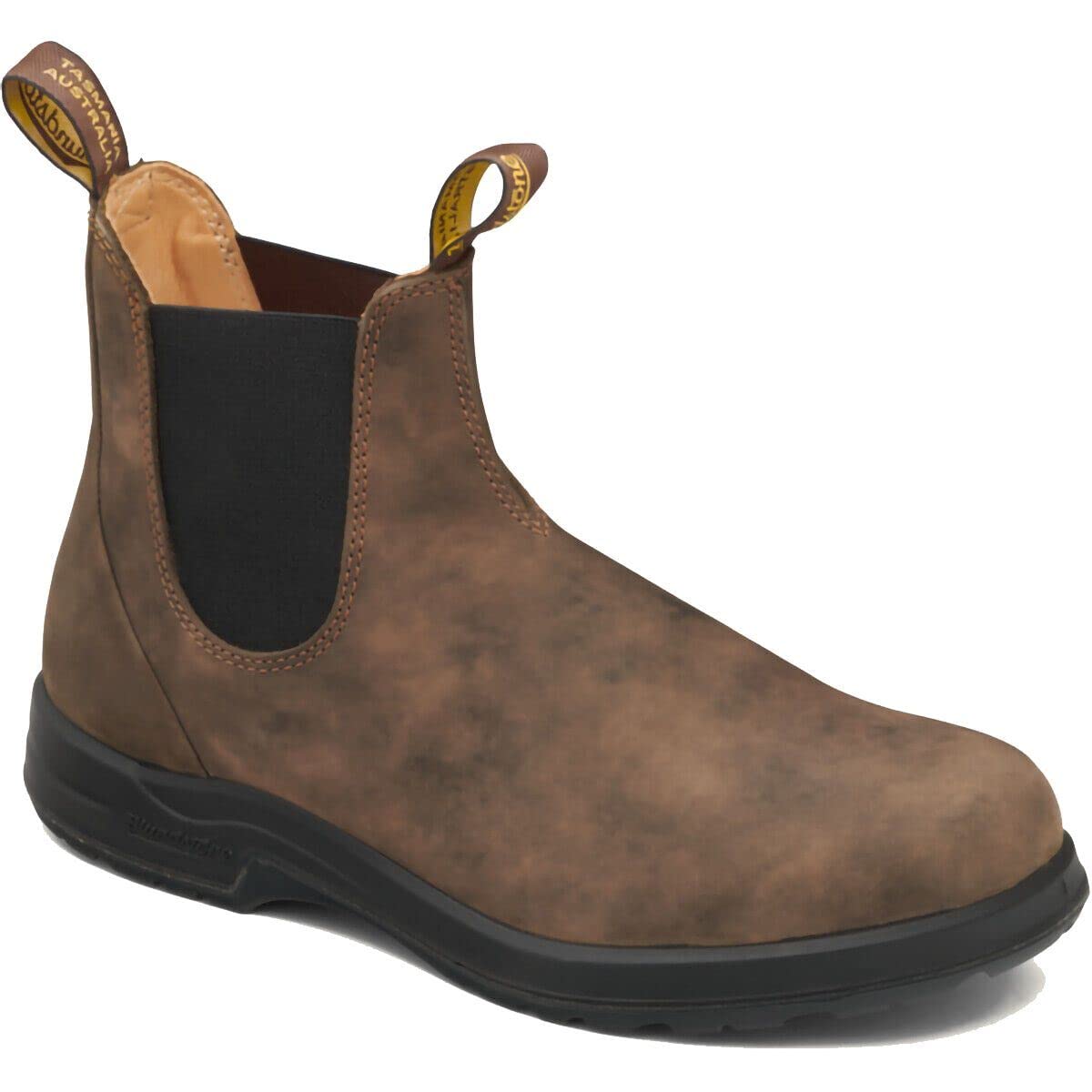 Blundstone 2056 Rustic Brown Leather Chelsea Boots - Waterproof & Comfortable Hiking Boots for Men & Women - Perfect for Outdoor Walking, Hiking & Casual Wear