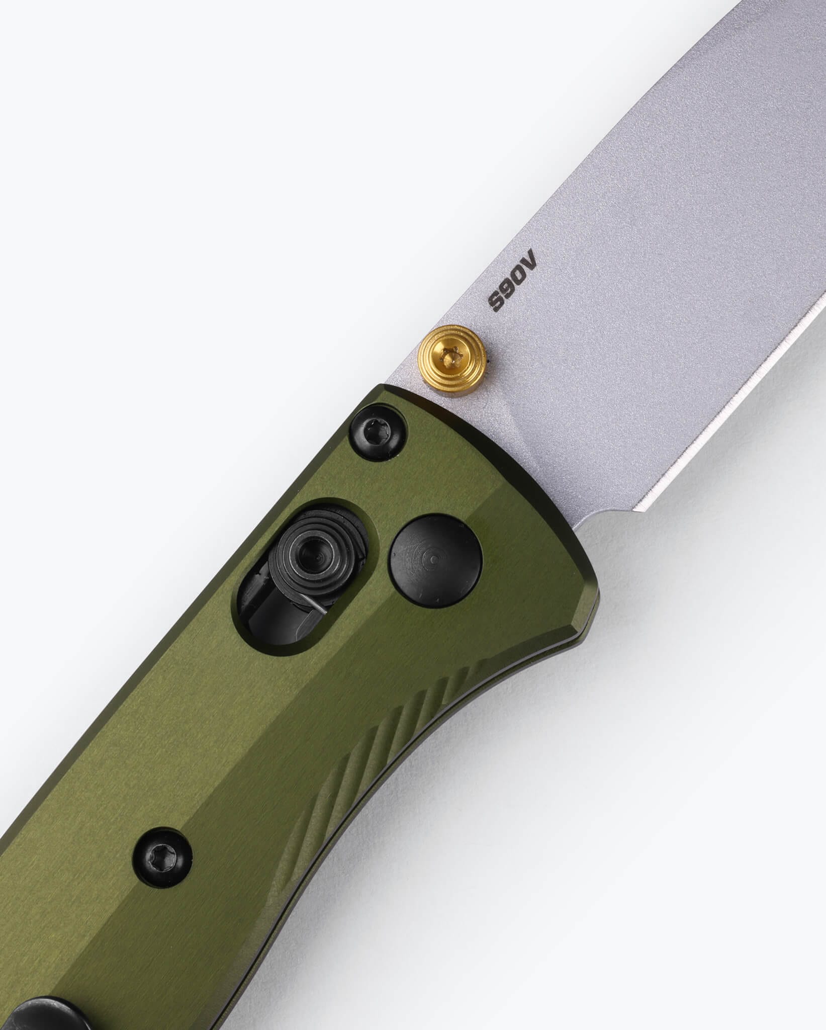 Benchmade Mini Bugout Folding Knife - Woodland Green G10 Handle, Drop Point Blade - Perfect for EDC, Camping & Outdoor Adventures