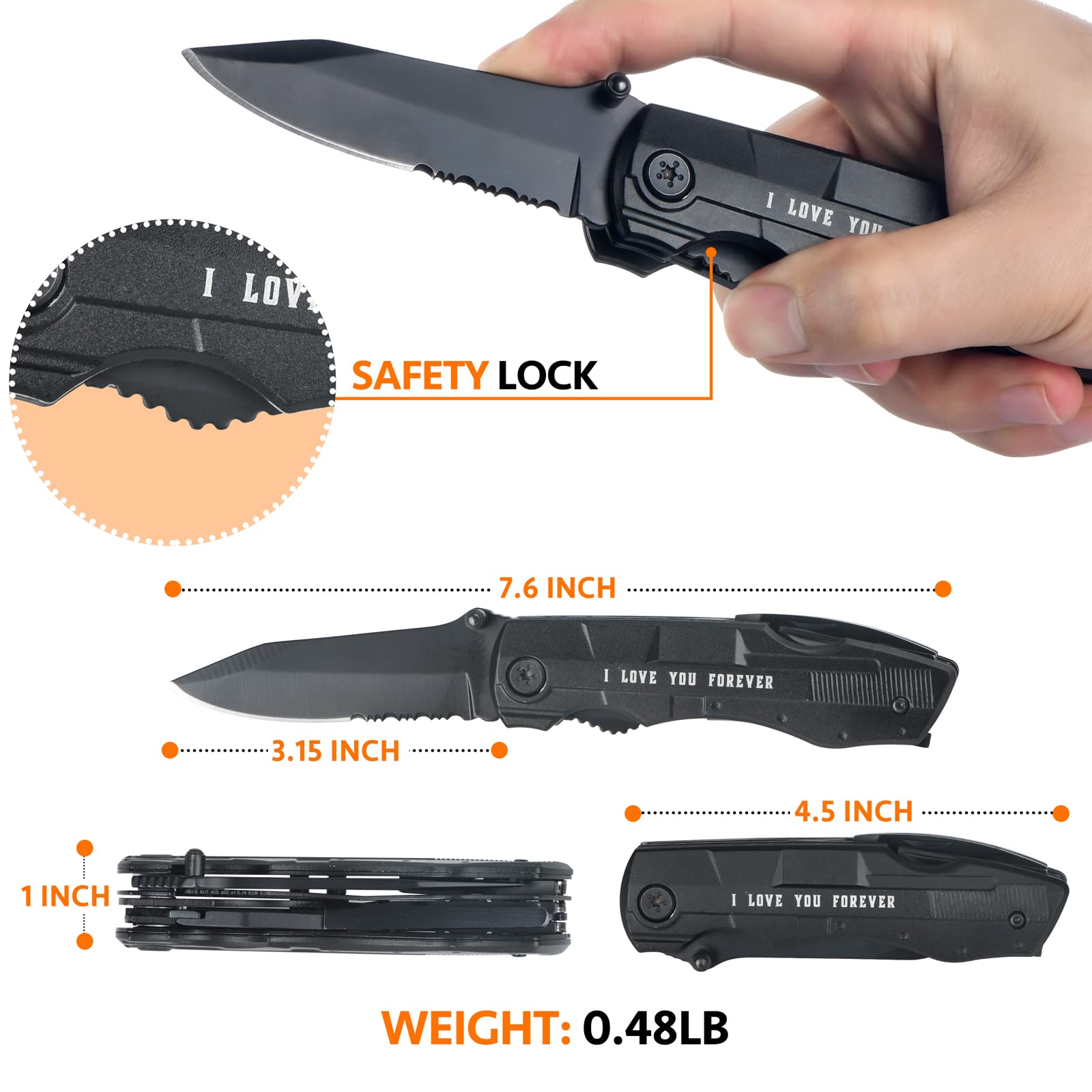 Best Multitool Pliers & Folding Pocket Knife - 18-in-1 Survival Camping Tool for Hiking, Outdoor Adventures - Cool Gadgets & Unique Birthday Gifts for Men, Dad, Husband (Perfect for Camping, Emergency Kits & Everyday Carry)