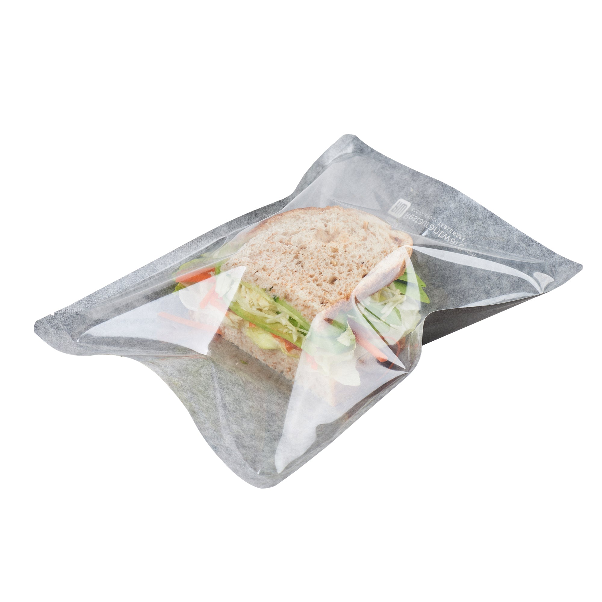 Black Plastic Medium Sandwich & Snack Bags - Heat Sealable (8 3/4