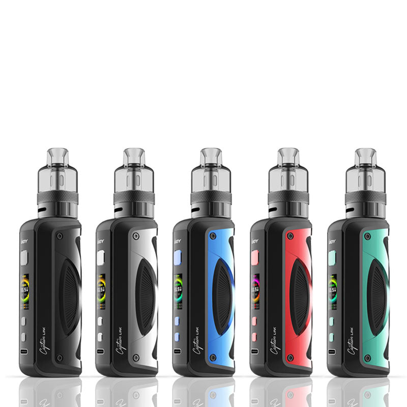 IJOY Captain Link Pod Mod Kit 100W Vape Device - Portable & Powerful E-Cigarette for Cloud Chasing & Flavor Enjoyment | Perfect for Travel, Work & Social Vaping