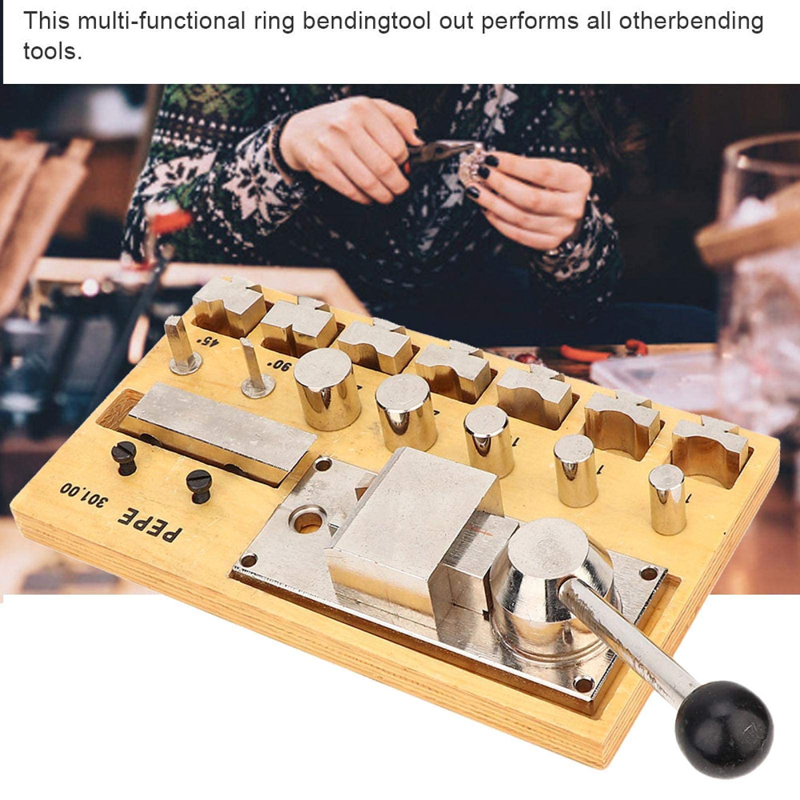 Professional Jewelry Ring Bending Machine - Multi-Functional Ring & Earring Bender Tool Set for Jewelry Making | Perfect for DIY Crafts, Jewelry Repair, and Small Business Production