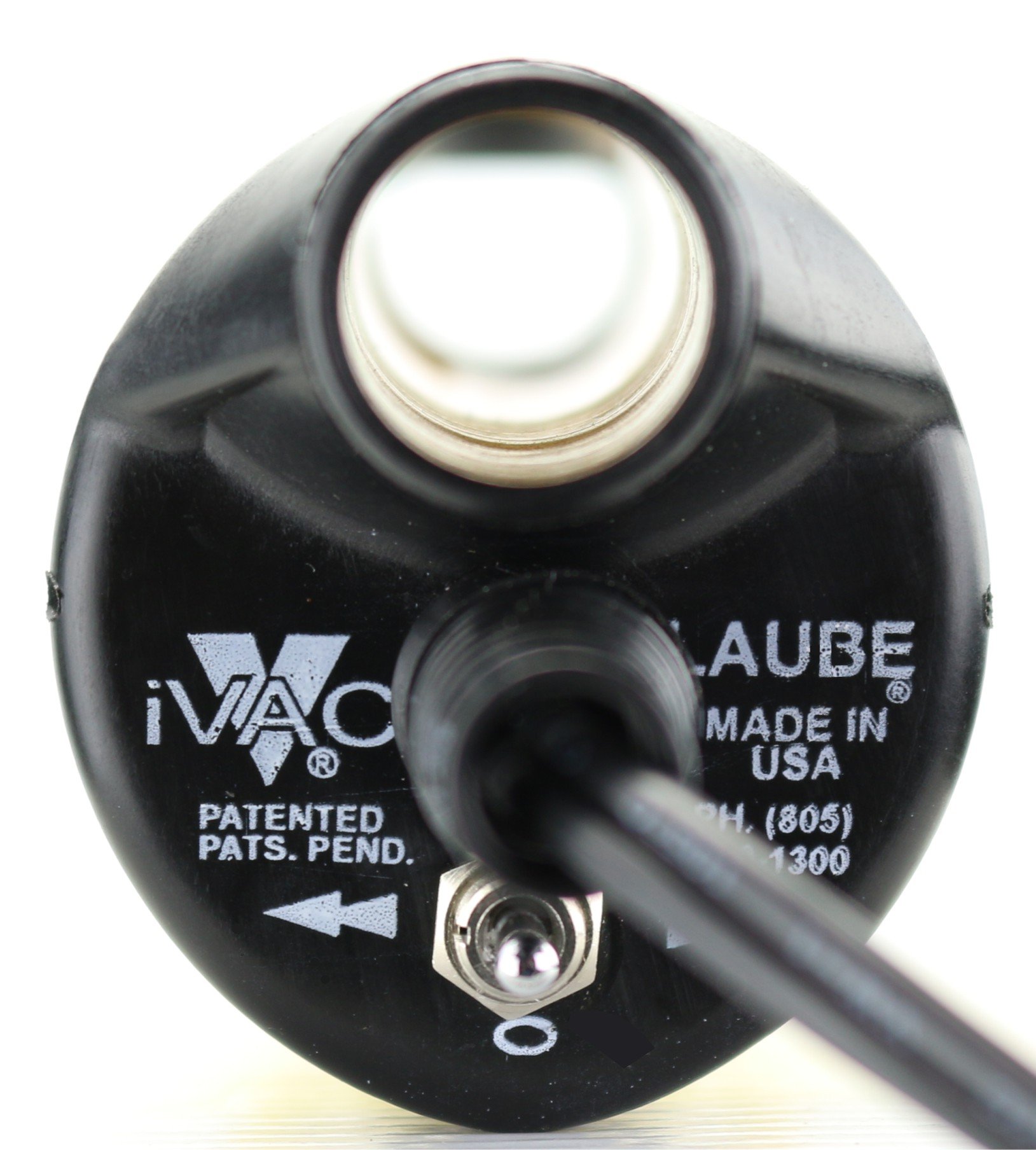 Laube No Blade iVac Hand Piece - Professional Hair Clipper Replacement Part for Barbers & Stylists | Yellow | Ideal for Salon, Home Grooming & Pet Hair Trimming