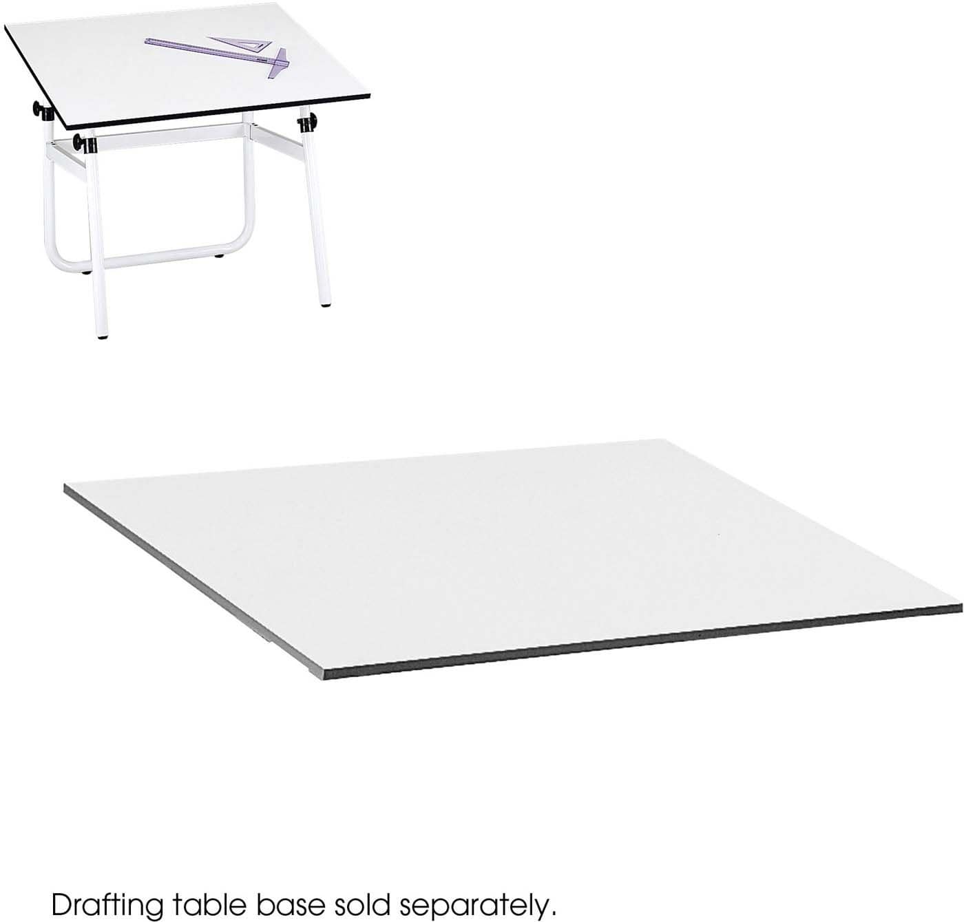 PlanMaster Adjustable Height Folding Tabletop - White (Model 3951) | Perfect for Home Office, Crafting, and Small Space Living