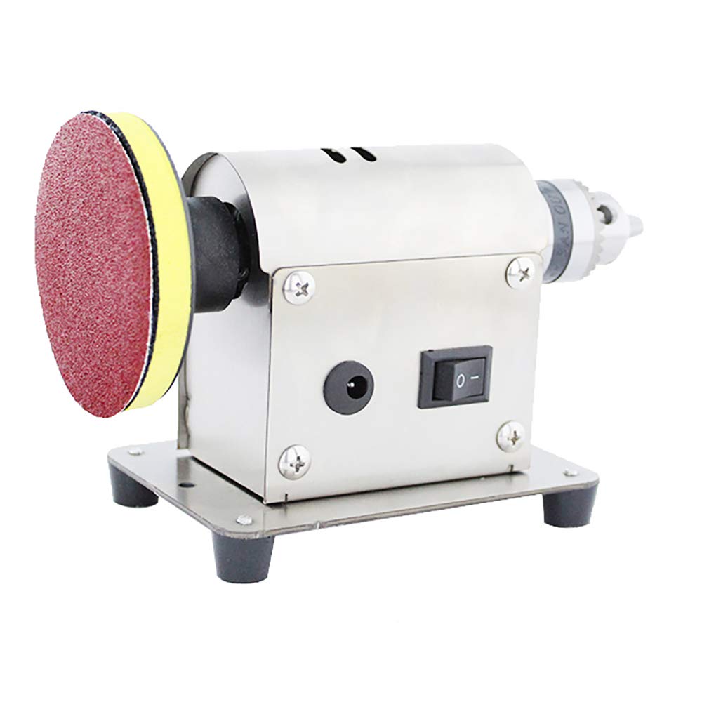 LeTkingok Multifunction Jewelry Rock Mill - Portable Mini Jewelry Grinder & Polishing Machine with 20 Sandpapers - Perfect for Jewelry Making, Gemstone Polishing, and DIY Craft Projects