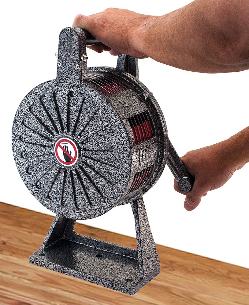 Vixen Horns VXS-1200M Heavy Duty Hand Crank Air Raid Siren - 120dB Loud Tornado Warning Alarm with Base Mount for Emergency, Construction & Fire Safety | Ideal for Storm Shelters, Work Sites & Disaster Preparedness