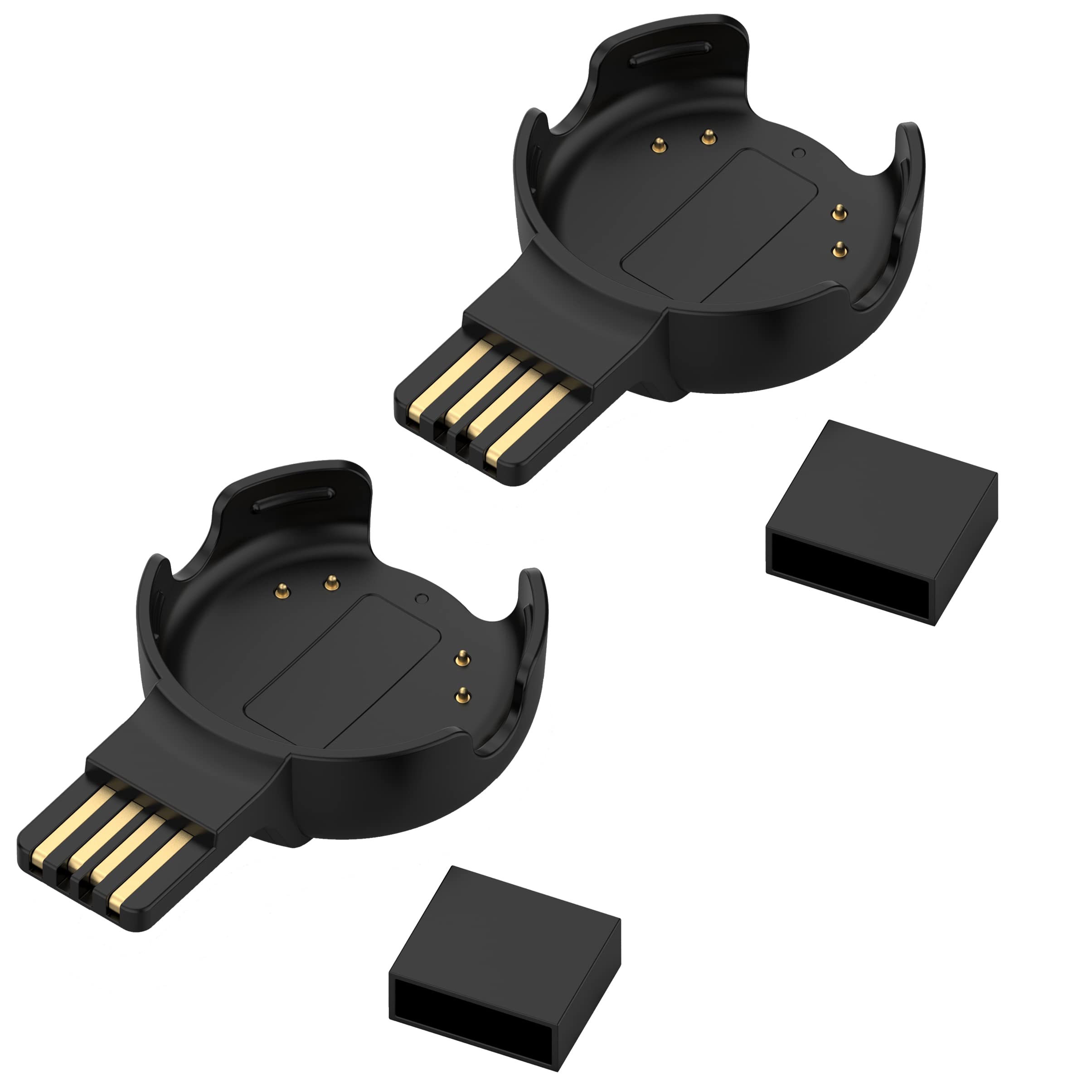 FitTurn 2-Pack Wireless Magnetic Charger for Polar Vantage Sense & OH1 - Fast USB Charging Cable, Portable Travel Charger with LED Indicator | Perfect for Gym, Running & Outdoor Activities