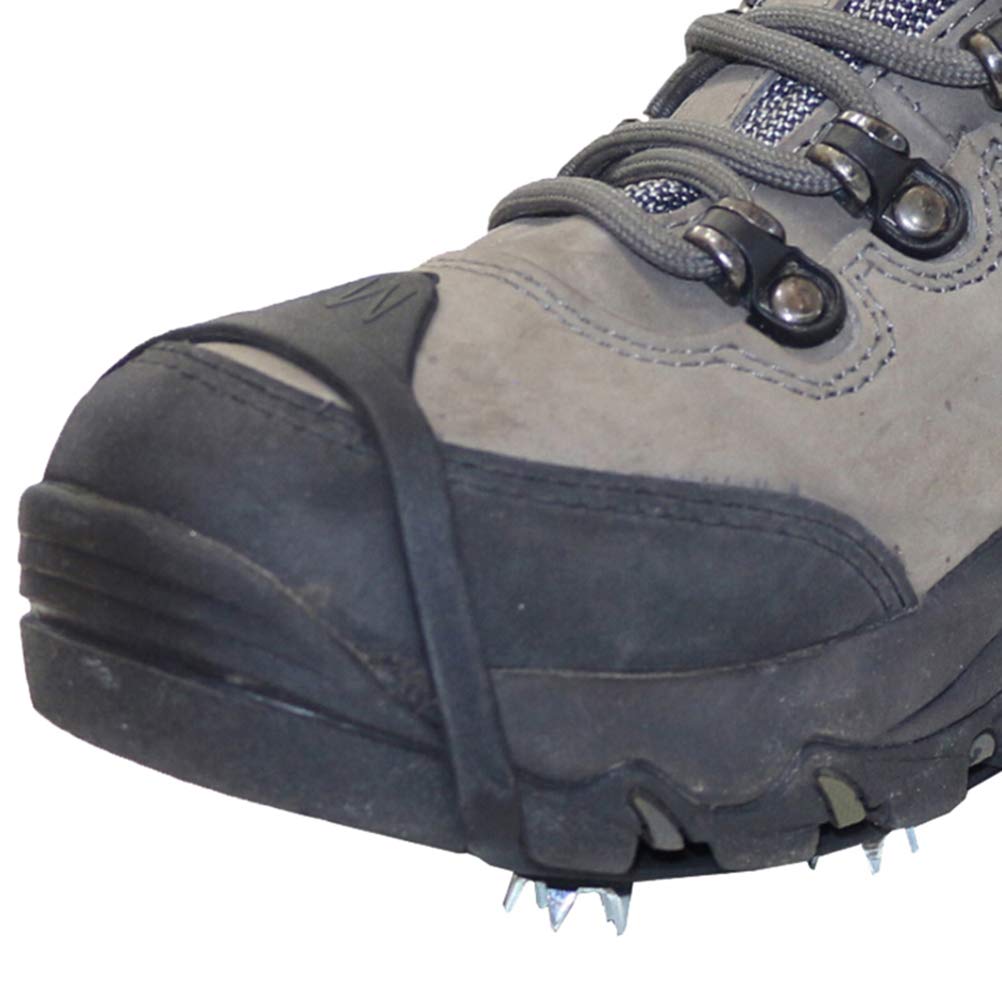 Non-Slip Ice Cleats for Shoes - Traction Spikes for Walking on Ice & Snow - Stretchable Crampons for Men, Women & Kids - Perfect for Hiking, Winter Sports & Outdoor Safety