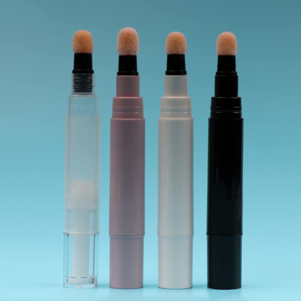 FOMIYES 4pcs Refillable Blush & Lip Gloss Pen Dispenser - Travel-Size Lip Oil & Blusher Tube Containers for Makeup Sample Bottles, Lip Balm Vials - Perfect for DIY Cosmetics, On-The-Go Touch Ups & Professional Makeup Artists
