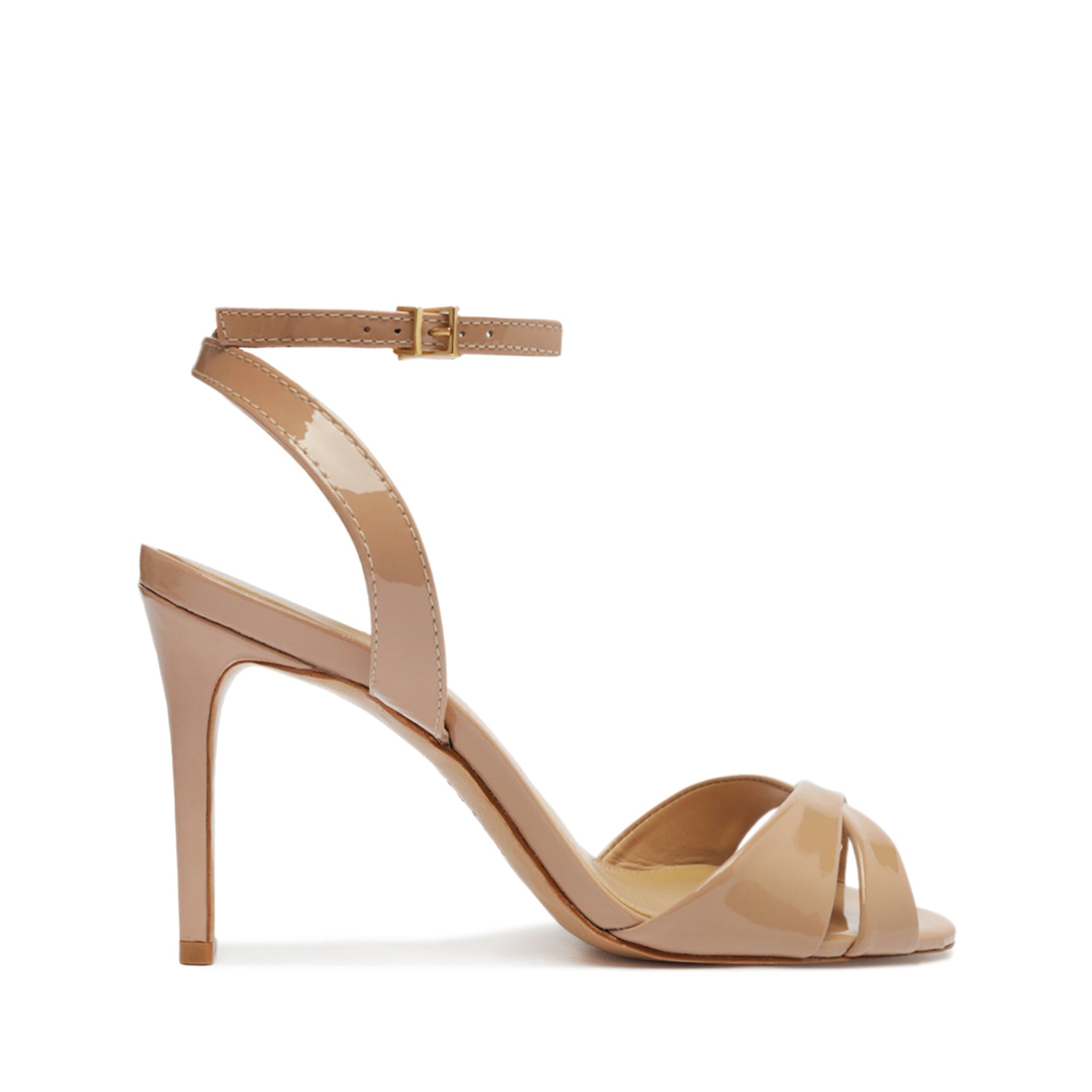 Hilda Women's Patent Leather Sandals - Comfortable Strappy Summer Sandals for Beach, Vacation & Casual Outings