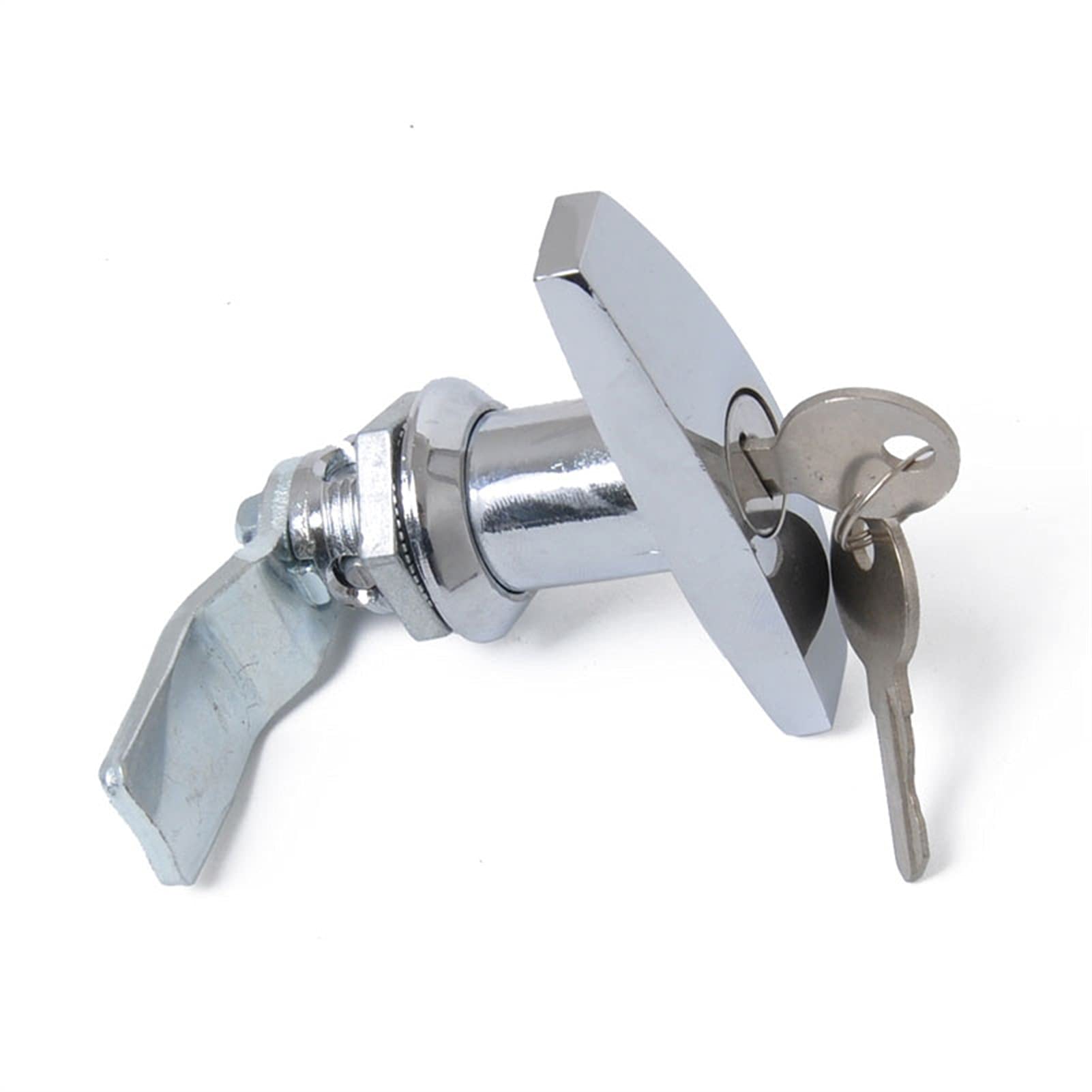 Heavy Duty T-Handle Lock with 2 Keys - Secure Trailer, Caravan, Toolbox, Distribution Box, Truck & RV - Ideal for Outdoor Storage & Travel Security