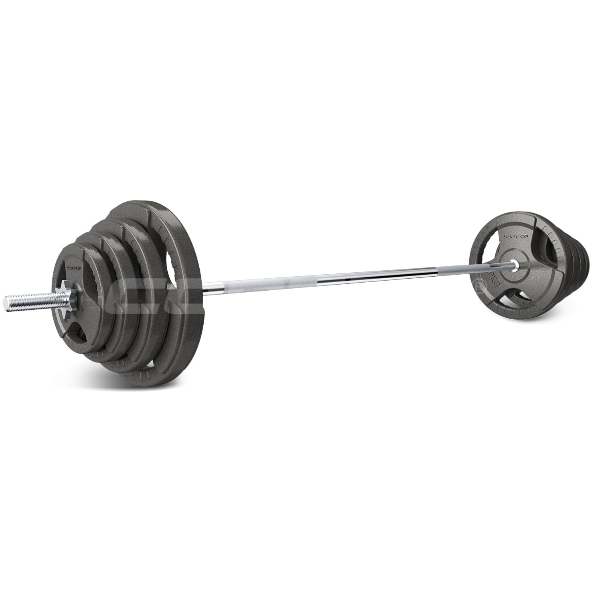 SR-10 Power Squat Rack with 90kg Tri-Grip Weight Plates Set - Heavy Duty Home Gym Equipment for Strength Training & CrossFit Workouts