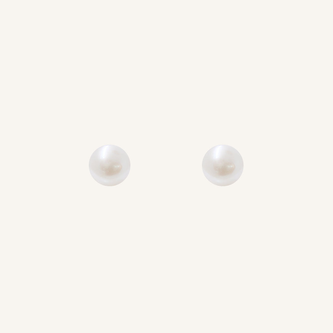 Lulu Pearl Stud Earrings - Natural Stone Jewelry for Women, Gift for Her | Perfect for Weddings, Parties & Everyday Wear