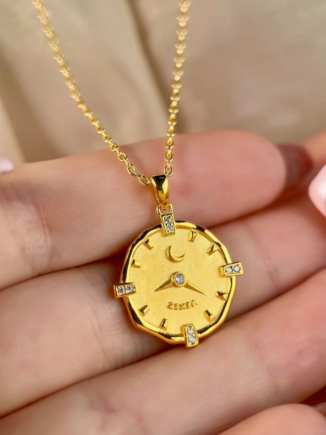 Solid Gold Baby Footprint Necklace - Personalized Keepsake Jewelry for Moms - Perfect for Mother's Day, Baby Showers & Newborn Gifts