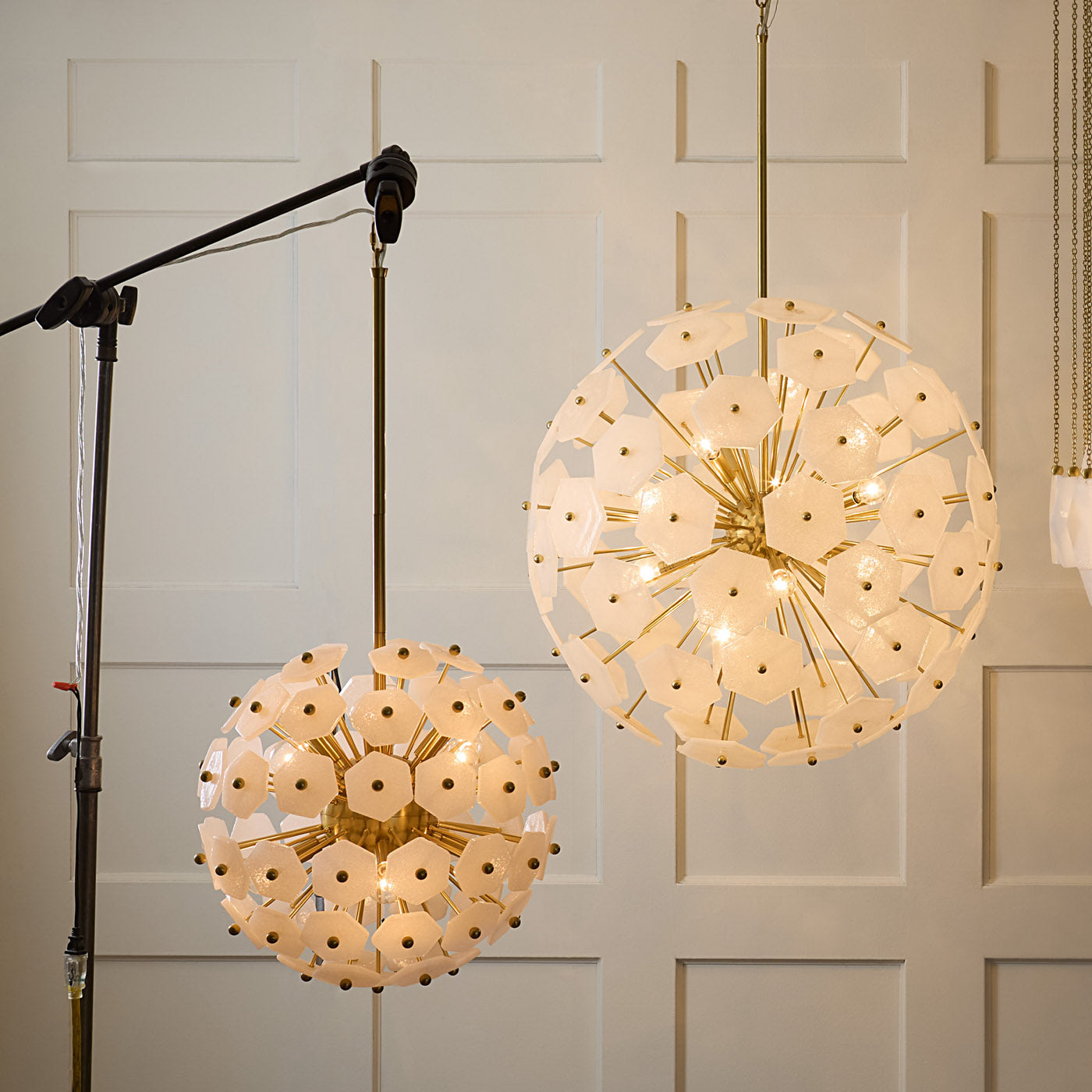 Elegant Vienna Globe Chandelier - Crystal Glass Ceiling Light Fixture for Dining Room, Living Room & Bedroom Decor | Perfect for Home, Hotel & Wedding Venue Lighting