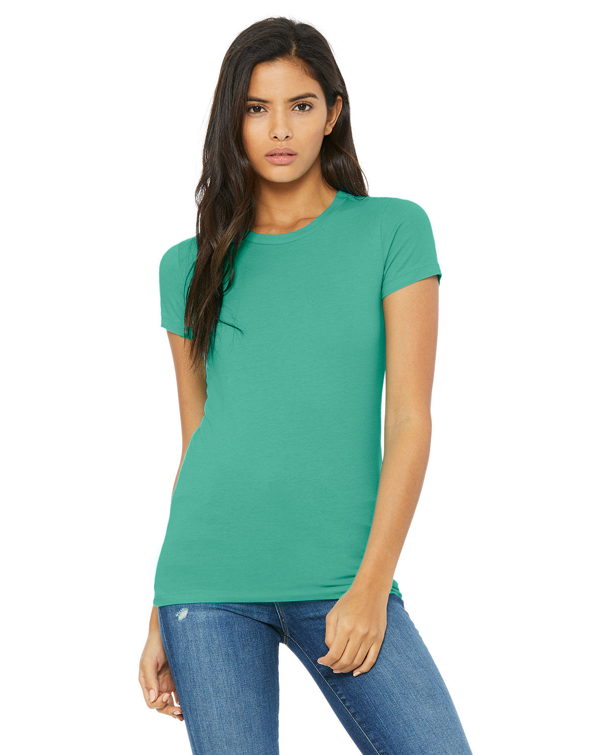 Bella + Canvas 6004 Women's Slim Fit Short Sleeve V-Neck T-Shirt - Soft & Comfortable for Casual Wear, Workout, and Layering