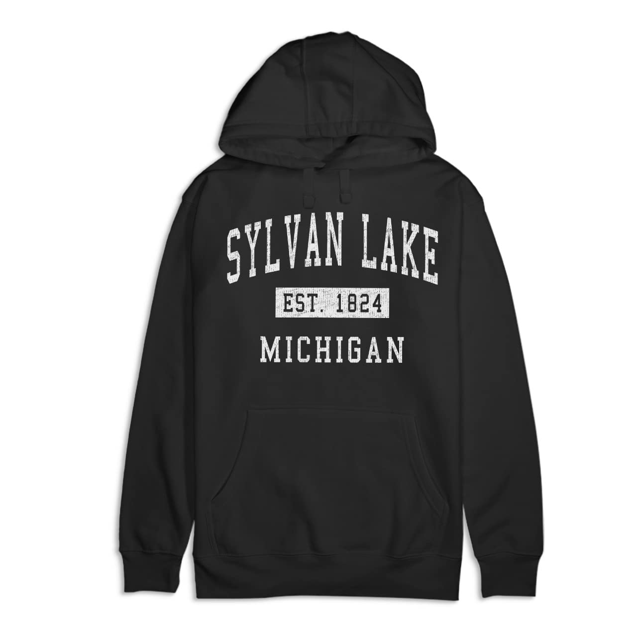 Premium Cotton Hoodie - Hometown Apparel Sylvan Lake Michigan Classic Established | Cozy Casual Wear for Everyday & Outdoor Activities
