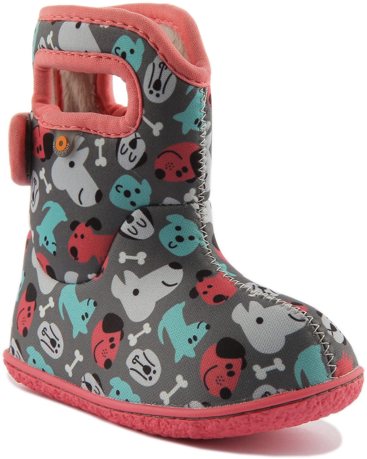 BOGS Waterproof Snow Boots for Baby Girls - Warm Winter & Rain Boots for Outdoor Play, Puddle Jumping, and Snowy Adventures