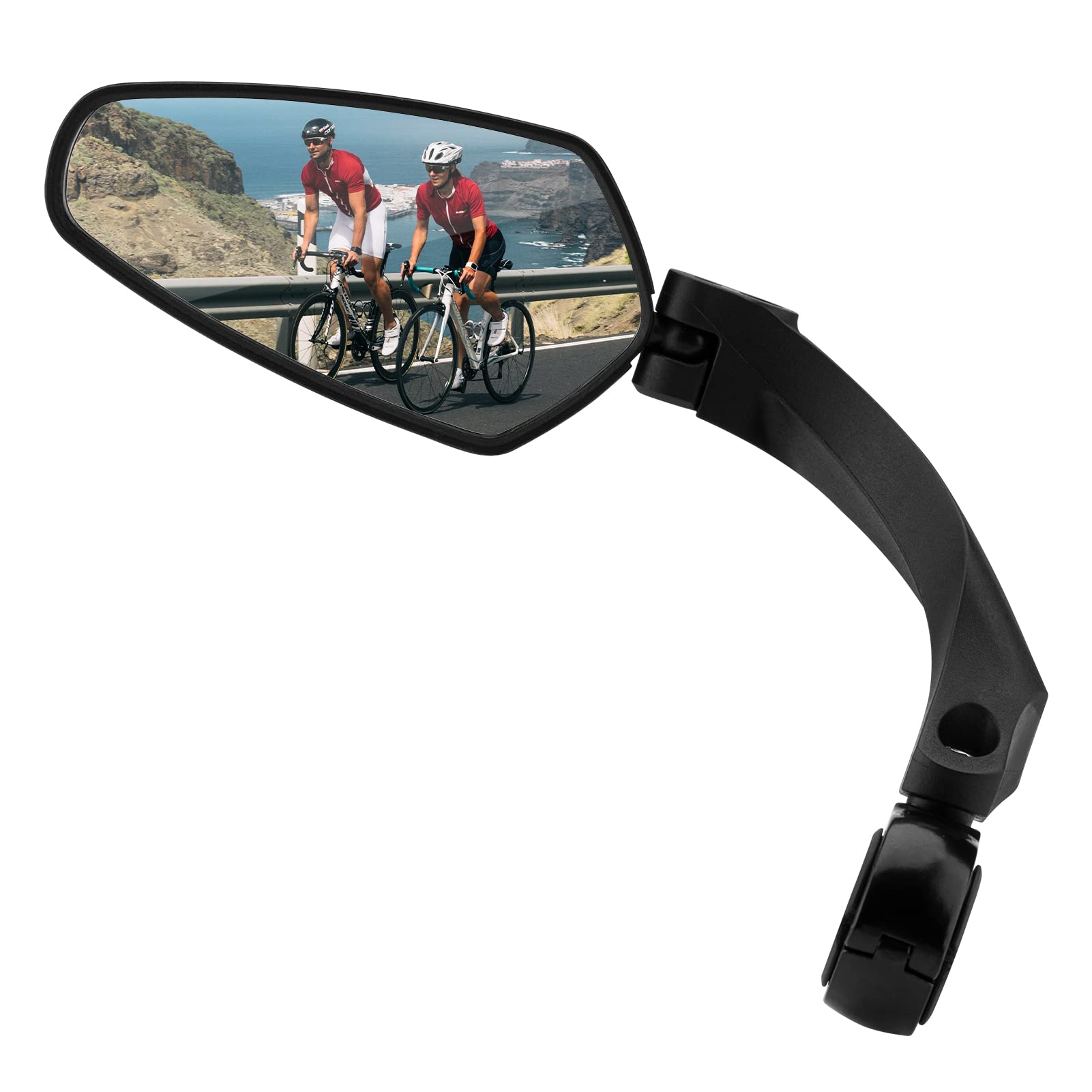 ROCKBROS Bike Rear View Mirror - Adjustable Handlebar Bike Mirror for Mountain, Road & E-Bikes - Cycling Safety Accessories for Commuting & Outdoor Adventures