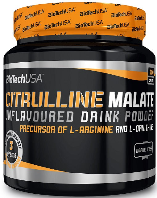 BioTechUSA Citrulline Malate Powder 300g - Unflavored Pre-Workout Supplement for Muscle Endurance & Recovery - Ideal for Athletes, Bodybuilders & Fitness Enthusiasts