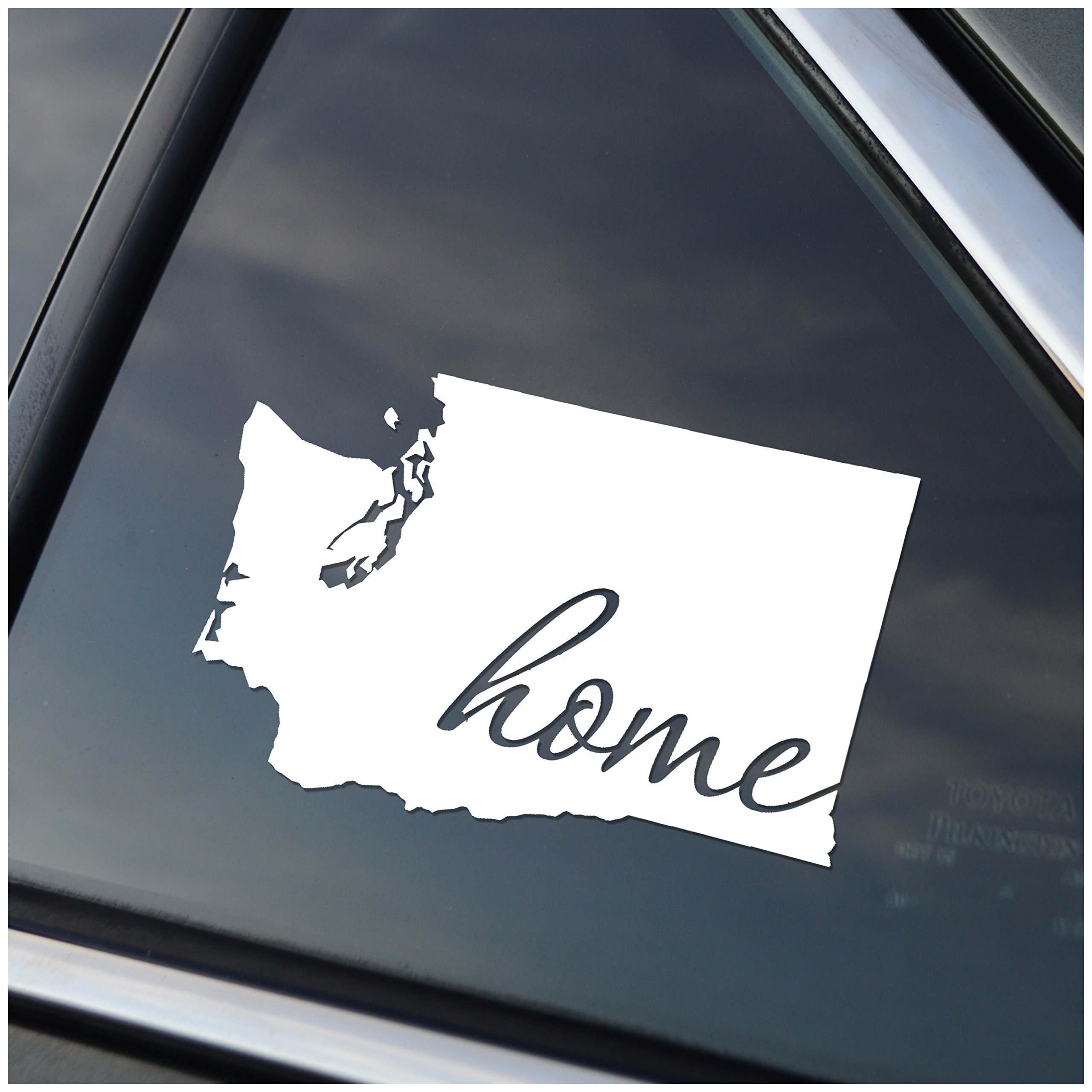 Washington is Home Vinyl Decal - Premium State Pride Sticker for Cars, Laptops & Windows - Perfect for Washington Residents & Travel Lovers