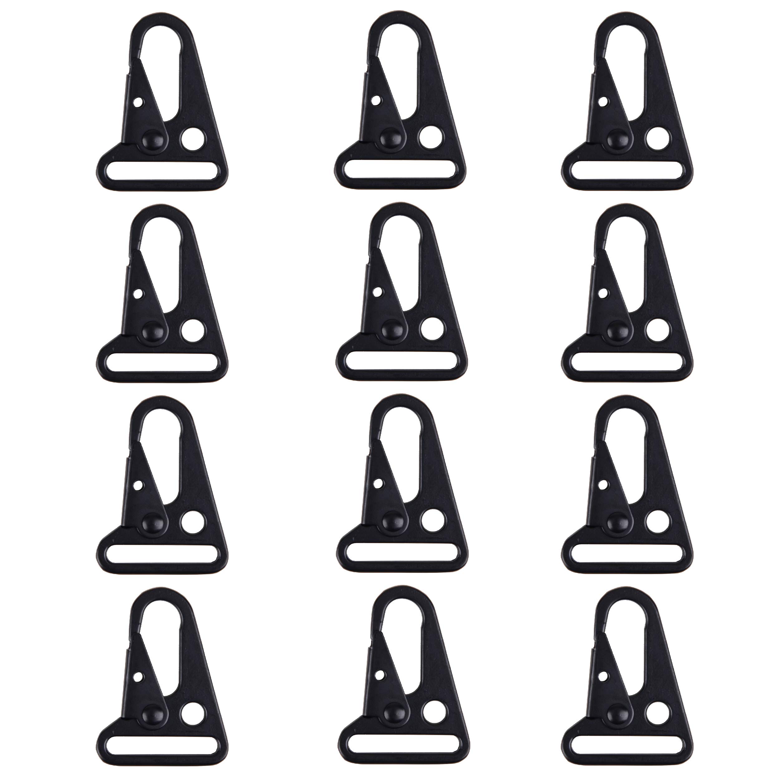 JEELAD Heavy Duty Spring Loaded Carabiner Clips - Tactical Keychain Hooks, Sling Clasps & Bag Buckles for Outdoor Gear, Paracord, Backpacks & Hiking Accessories - Perfect for Camping, Hiking, Travel & Everyday Carry (EDC)
