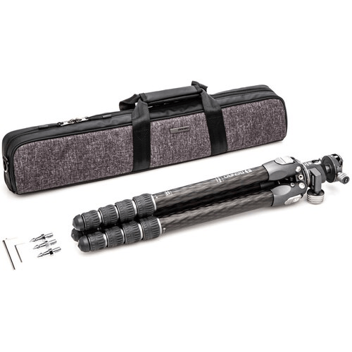 Benro Tortoise Columnless Carbon Fiber Tripod with GX35 Ballhead - 5-Section Twist Lock Legs, Lightweight Travel Tripod for DSLR Cameras - Perfect for Outdoor Photography, Hiking & Travel Adventures