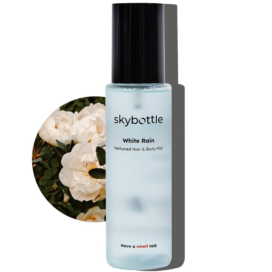Skybottle Hair & Body Mist - Long-Lasting Bergamot & White Rose Fragrance, Travel-Size Perfume & Body Spray (3.4 Fl Oz) | Women's Hygiene Essential, Valentine's Gift for Girls & Women | Perfect for Travel, Gym, Office & Daily Freshness