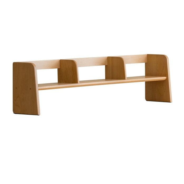 43.3x8.3x11 inch / 110x21x28 cm / Natural wood color / Beech lift desk seat