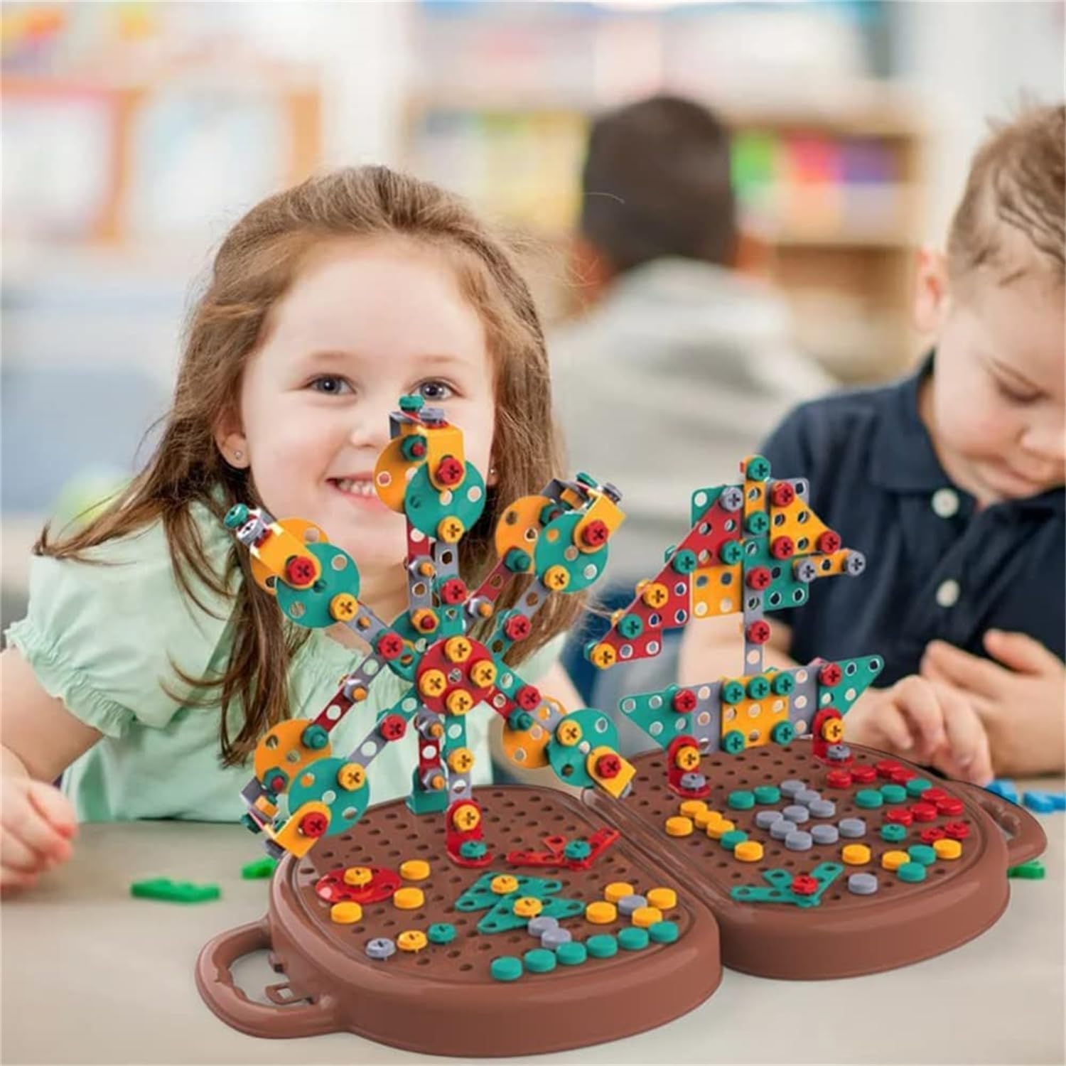 Montessori Magic Play Toolbox - Kids Wooden Drill & Creativity Set for Early Learning | STEM Educational Toys for Toddlers | Perfect for DIY Projects, Pretend Play & Home Schooling Activities