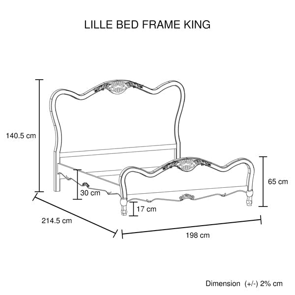 Luxury 4-Piece King Size Bedroom Set - White Washed Finish | Modern Bedroom Furniture Suite for Master Bedroom & Guest Room Decor