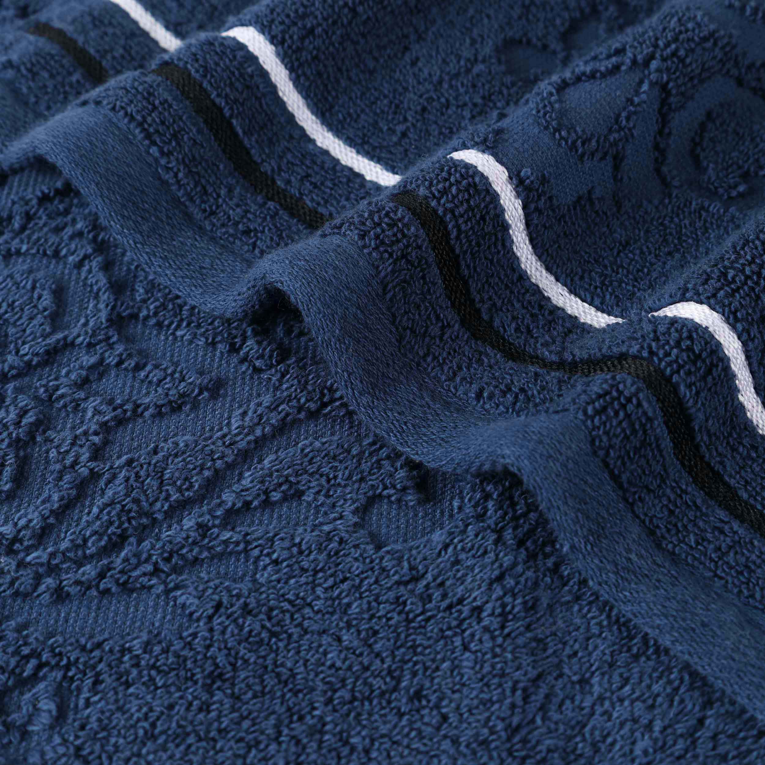 Premium 9-Piece Sadie Zero Twist Cotton Towel Set - Solid & Jacquard Floral Design | Ultra Soft & Absorbent Bath Towels, Hand Towels & Washcloths | Perfect for Spa, Bathroom & Luxury Home Decor