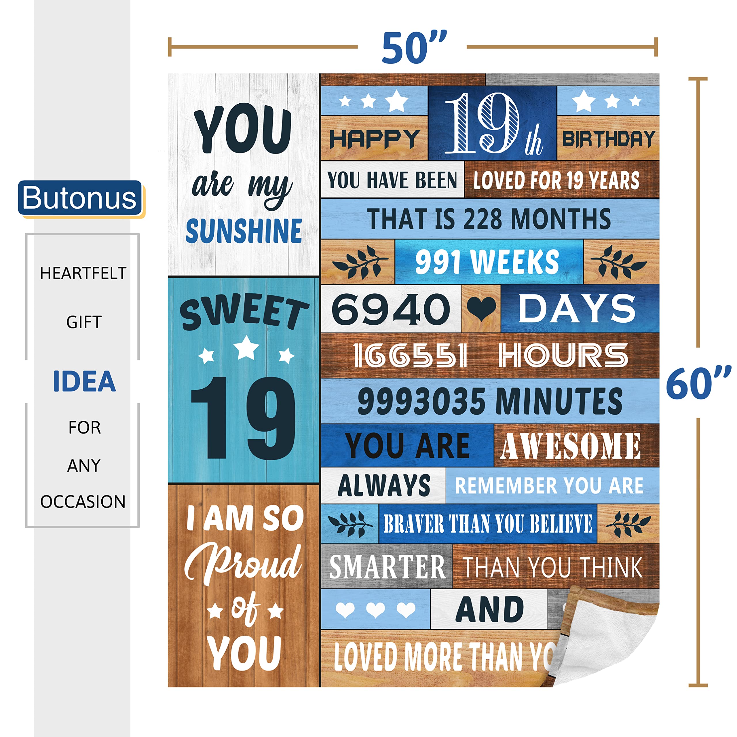 2006 Nostalgic Birthday Blanket 60”x50” - Perfect 19th Birthday Gift for Her/Him, Teens & Young Adults - Great for Dorm, Bedroom, or Cozy Movie Nights