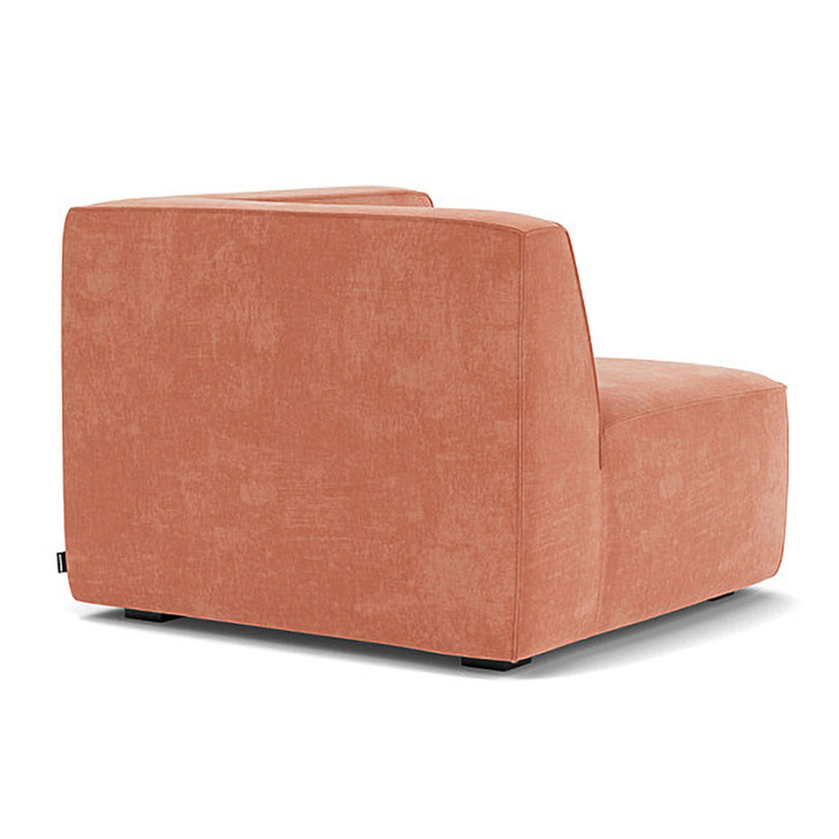 Modern Dane Fabric 1-Seater Left Corner Modular Sofa - Compact Sectional Couch for Small Living Rooms & Apartments
