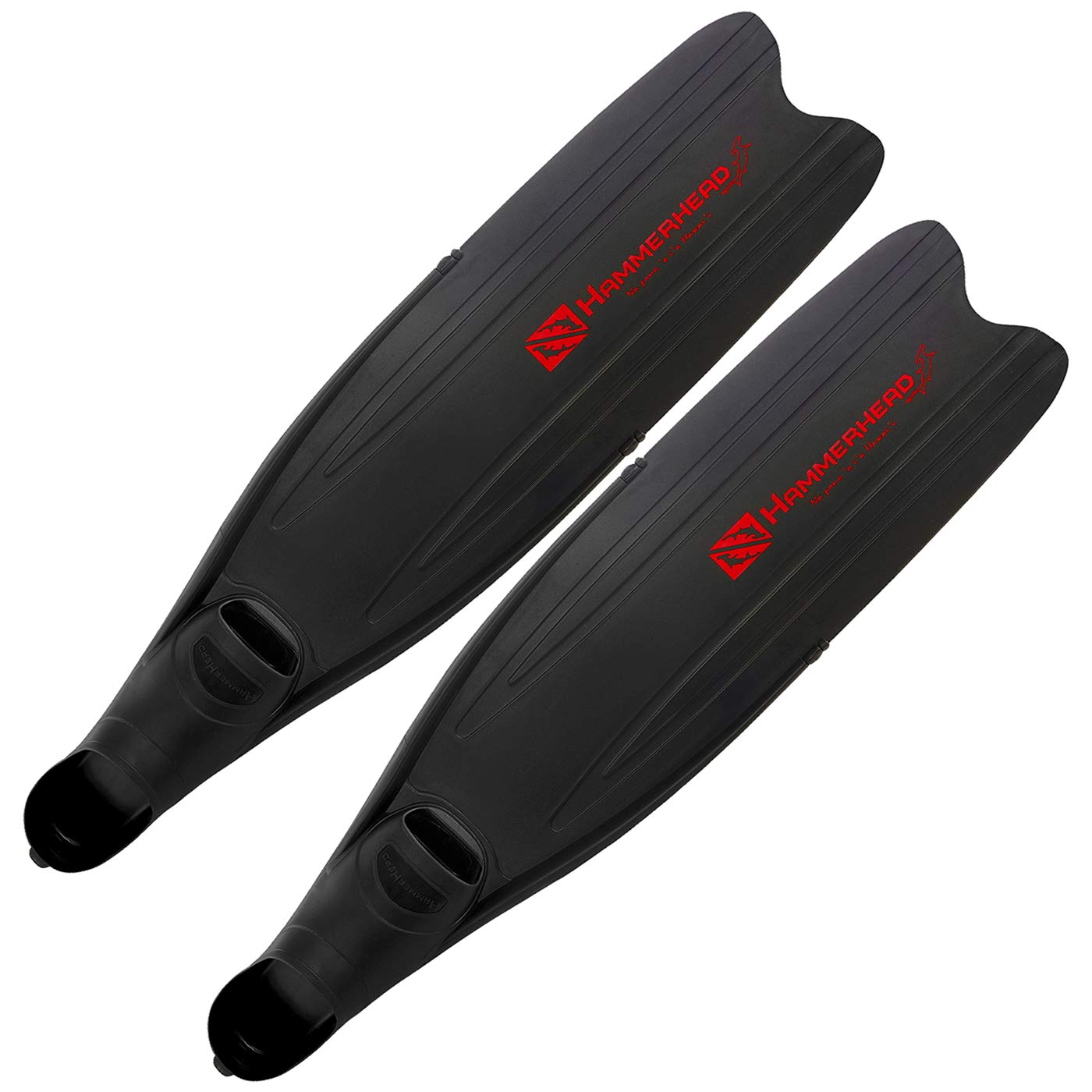 Hammerhead KAUDAL Complete Swim Fins for Scuba Diving, Snorkeling & Swimming - Black - High Performance Fins for Comfort & Speed in Water