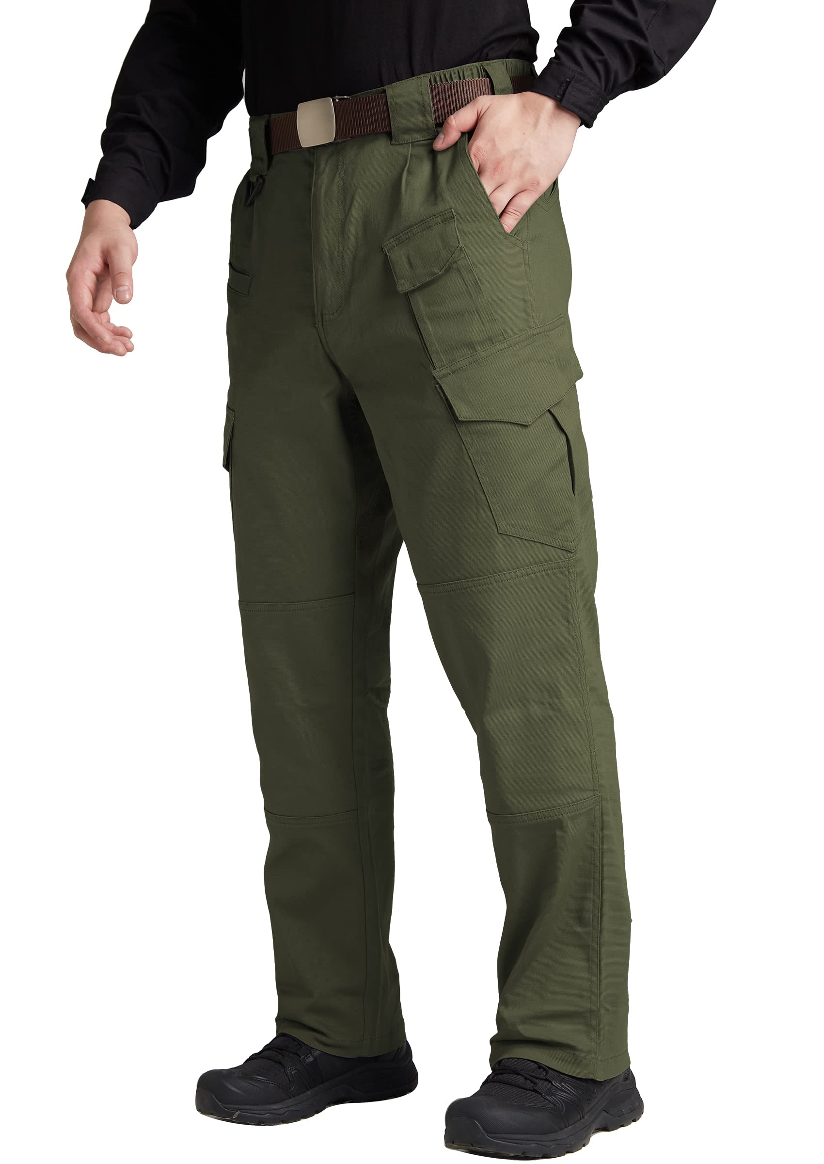 Susclude Men's Tactical Cargo Pants - Ripstop Military Combat Work Pants for Outdoor Hiking, Camping & Tactical Operations - Durable Outdoor Adventure Pants for Men