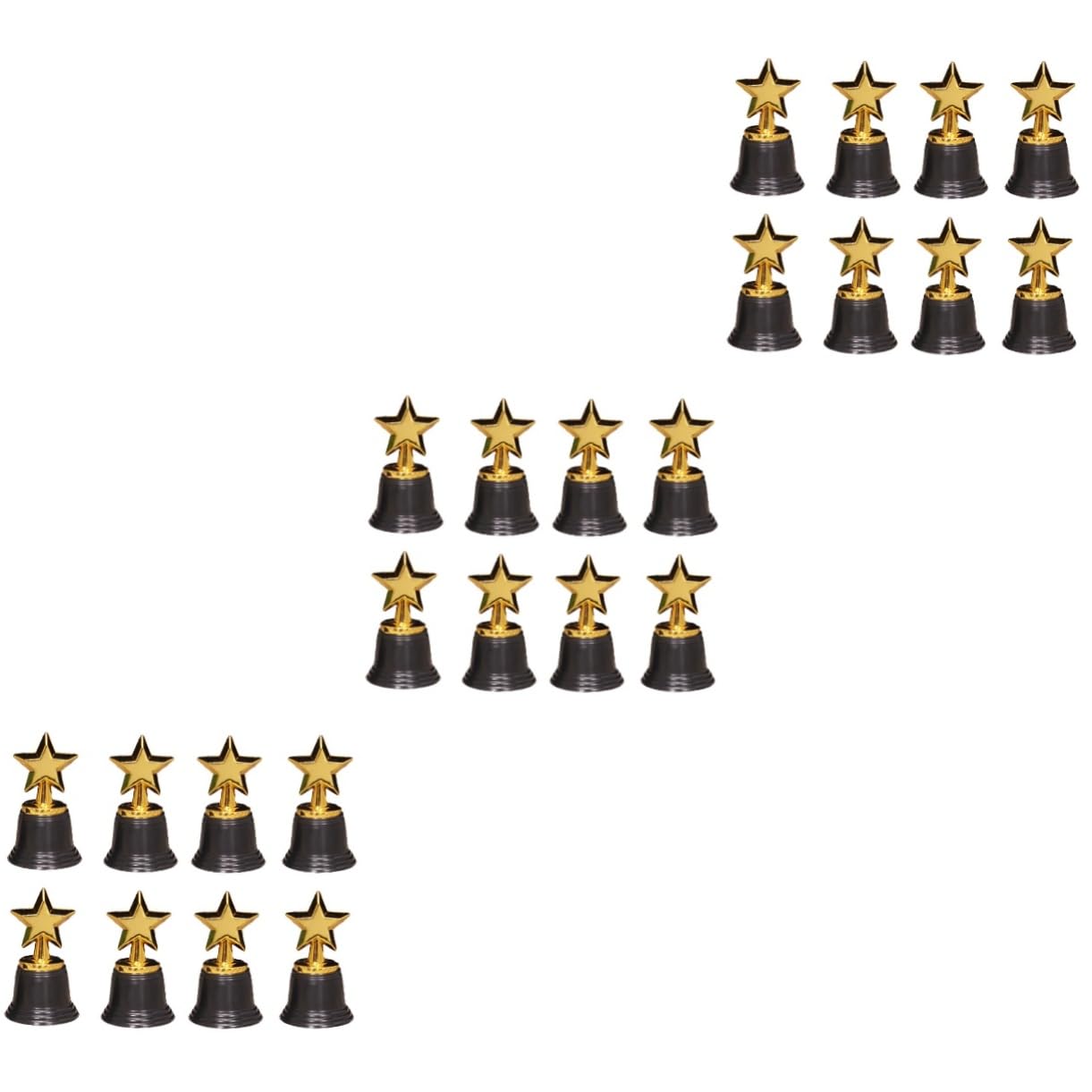 BRIGHTFUFU 24 Pcs Kids Soccer Trophies - Gold Plastic Award Cups for Kindergarten, Sports Games & Achievements - Perfect for Soccer Parties, School Awards & Motivational Gifts