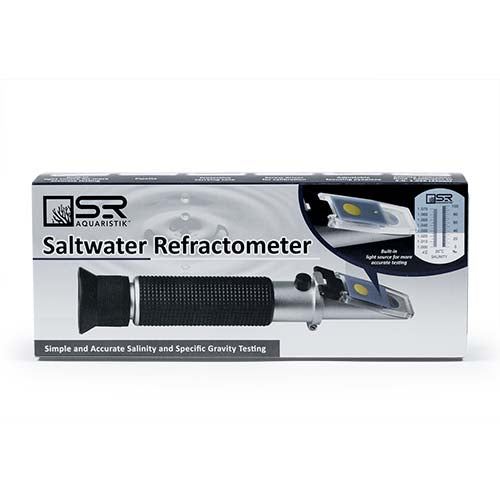 Premium Saltwater Refractometer for Aquariums - Accurate Salinity & Specific Gravity Tester for Marine Fish Tanks, Reef Systems & Saltwater Aquariums | Essential Tool for Saltwater Testing & Water Quality Monitoring