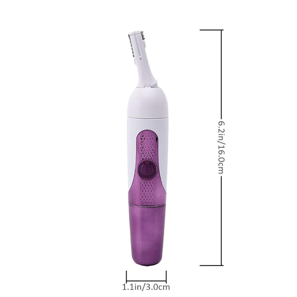 Rechargeable Electric Epilator & Facial Hair Trimmer - Eyebrow Shaver, Face Razor & Pen-Shaped Trimmer for Smooth Skin | Perfect for Travel, Home Use & Quick Touch-Ups