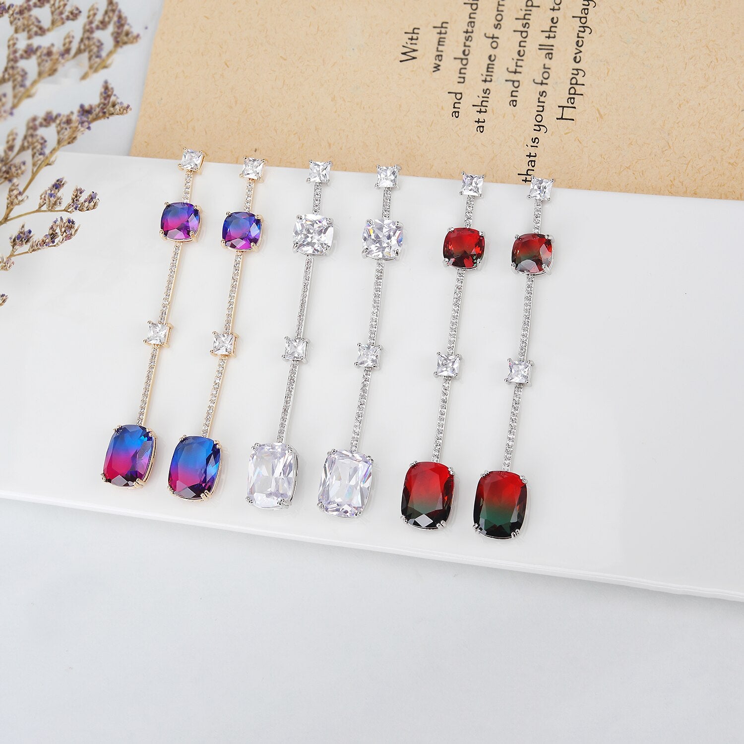 S925 Sterling Silver Cubic Zirconia CZ Crystal Stud Earrings for Women - Elegant Birthday, Wedding & Party Jewelry Gift - Perfect for Daily Wear, Date Nights & Special Occasions
